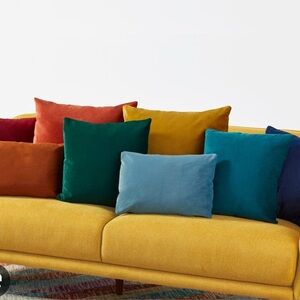 • Hearth & Hand Luxurious Blue Textured Pillow •